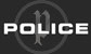 Police Logo, farbige Illustration