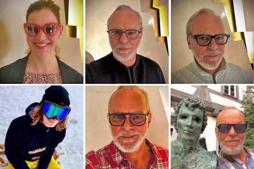 Instagram-screenshot der Internet-Seite Instagram-screenshot der Internet-Seite, farbig